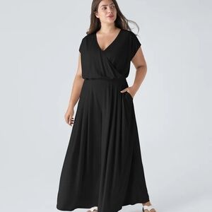 Nwt HALARA Black Wrap Jumpsuit